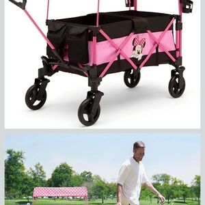 Disney Minnie Mouse Pink and Black Wagon